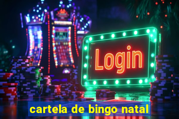 cartela de bingo natal